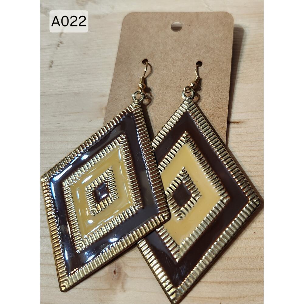 Big triangles  earring